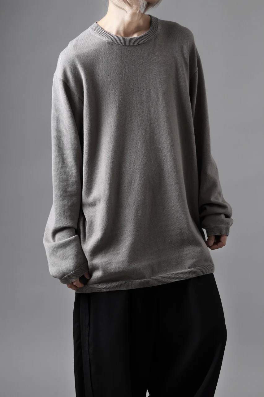 Y's for men SUMMER KNIT PULLOVER / 12G PLAIN STITCH (CHARCOAL) - Image 20