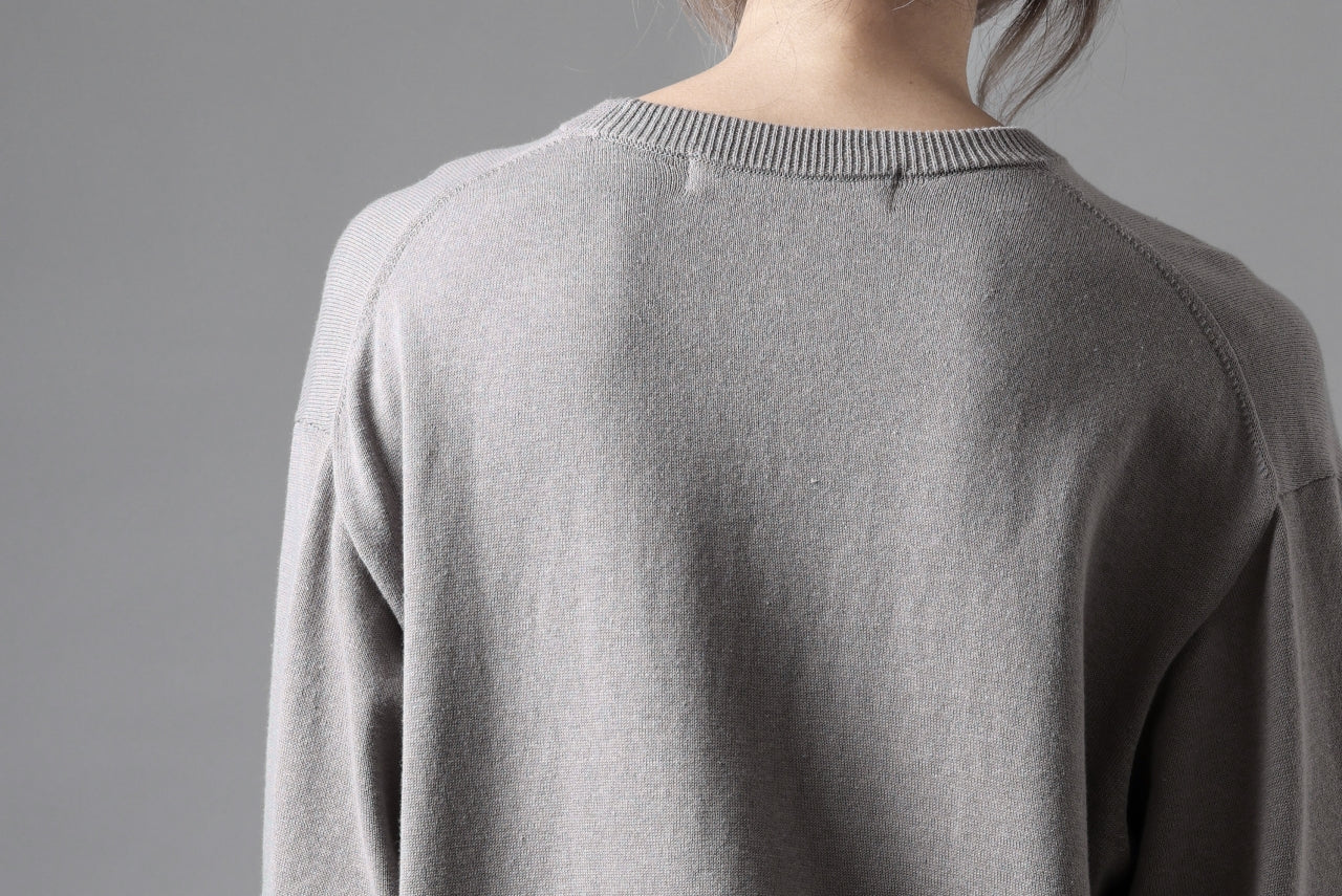 Y's for men SUMMER KNIT PULLOVER / 12G PLAIN STITCH (CHARCOAL) - Image 32