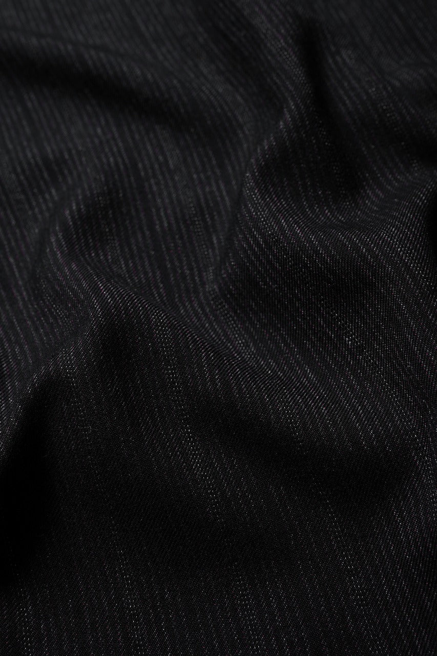 Y's for men SUSPENDER PANTS / HEATHER STRIPES RAYON (BLACK) - Image 8