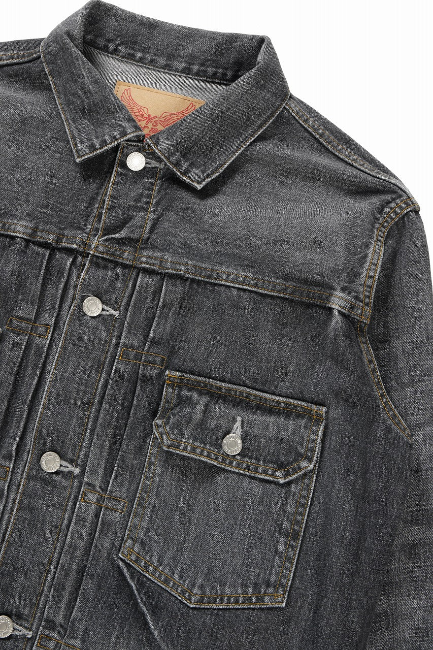 Y's for men x MASSES DENIM JACKET / HAND WASH 14.0oz BAUMWOLLE (BLACK) - Image 6