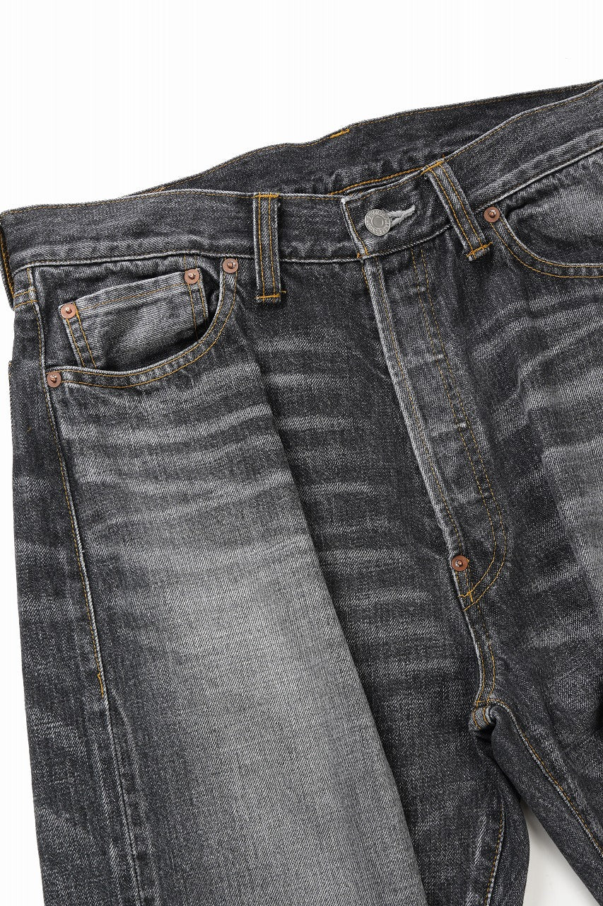 Y's for men x MASSES DENIM PANTS / HAND WASH 14.0oz BAUMWOLLE (BLACK) - Image 5
