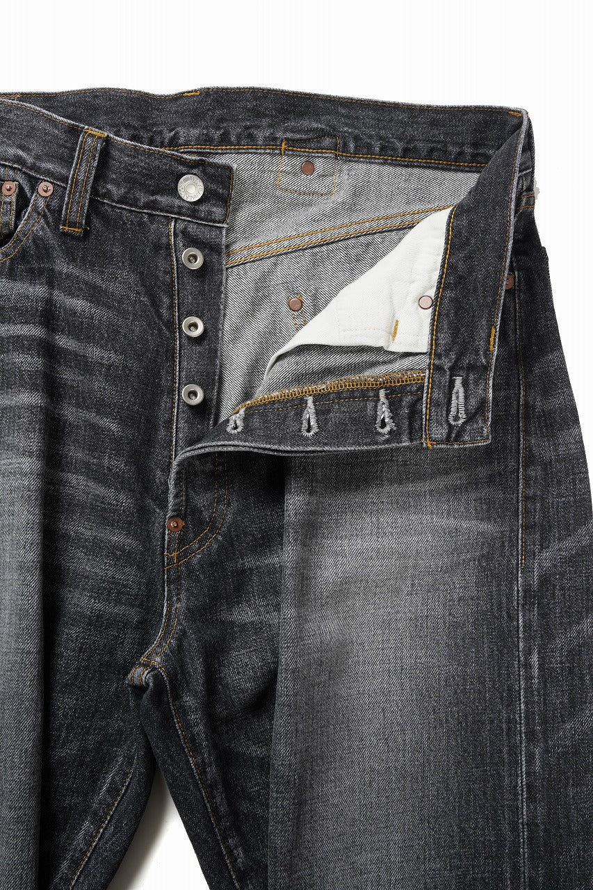 Y's for men x MASSES DENIM PANTS / HAND WASH 14.0oz BAUMWOLLE (BLACK) - Image 7