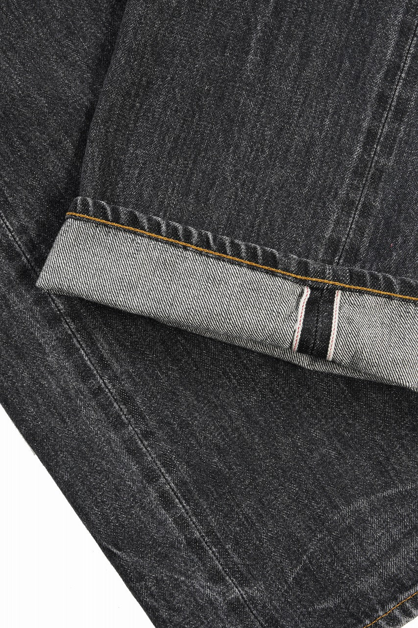Y's for men x MASSES DENIM PANTS / HAND WASH 14.0oz BAUMWOLLE (BLACK) - Image 8