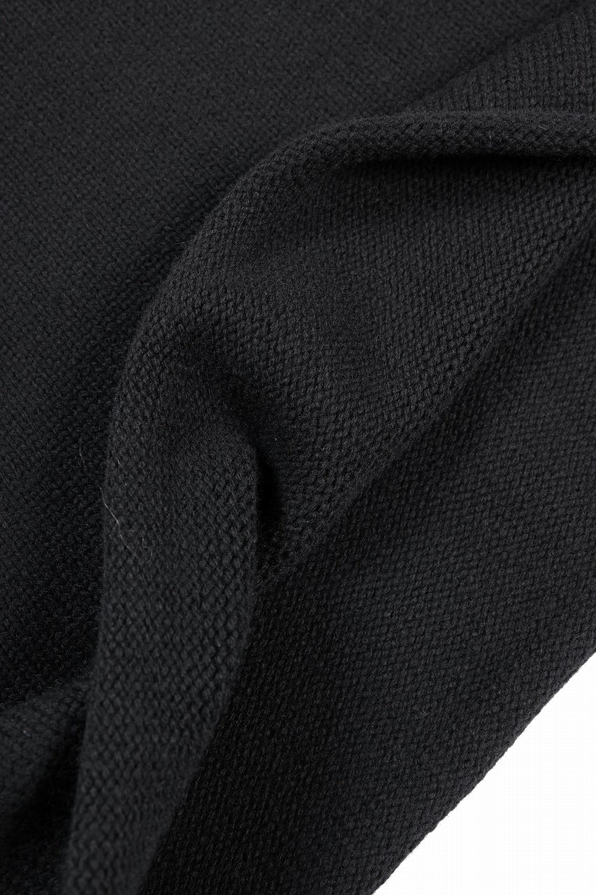 Y's for men x MASSES MOCK NECK PULL OVER / WOOL KNIT (BLACK) - Image 14
