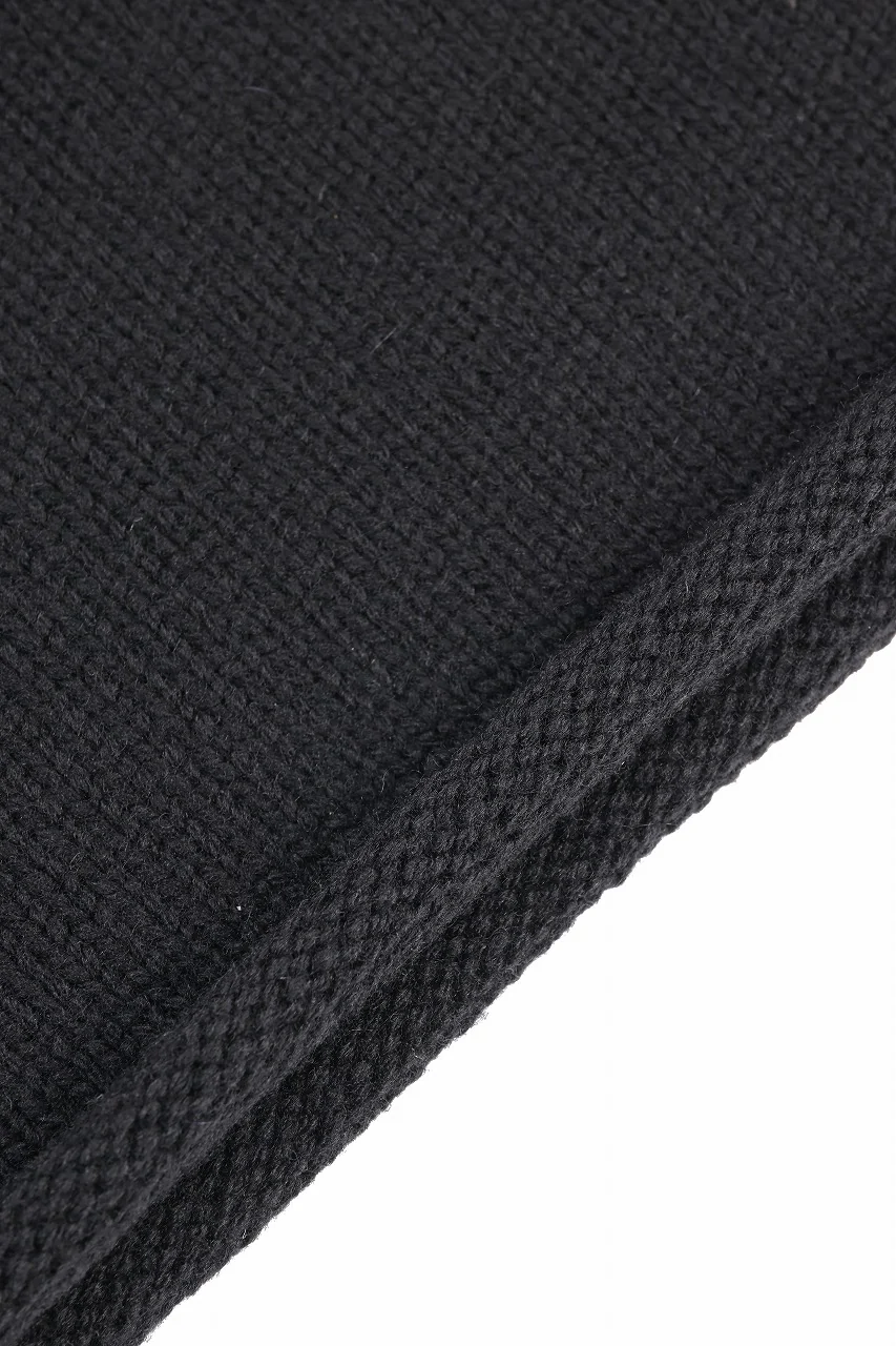 Y's for men x MASSES MOCK NECK PULL OVER / WOOL KNIT (BLACK) - Image 16