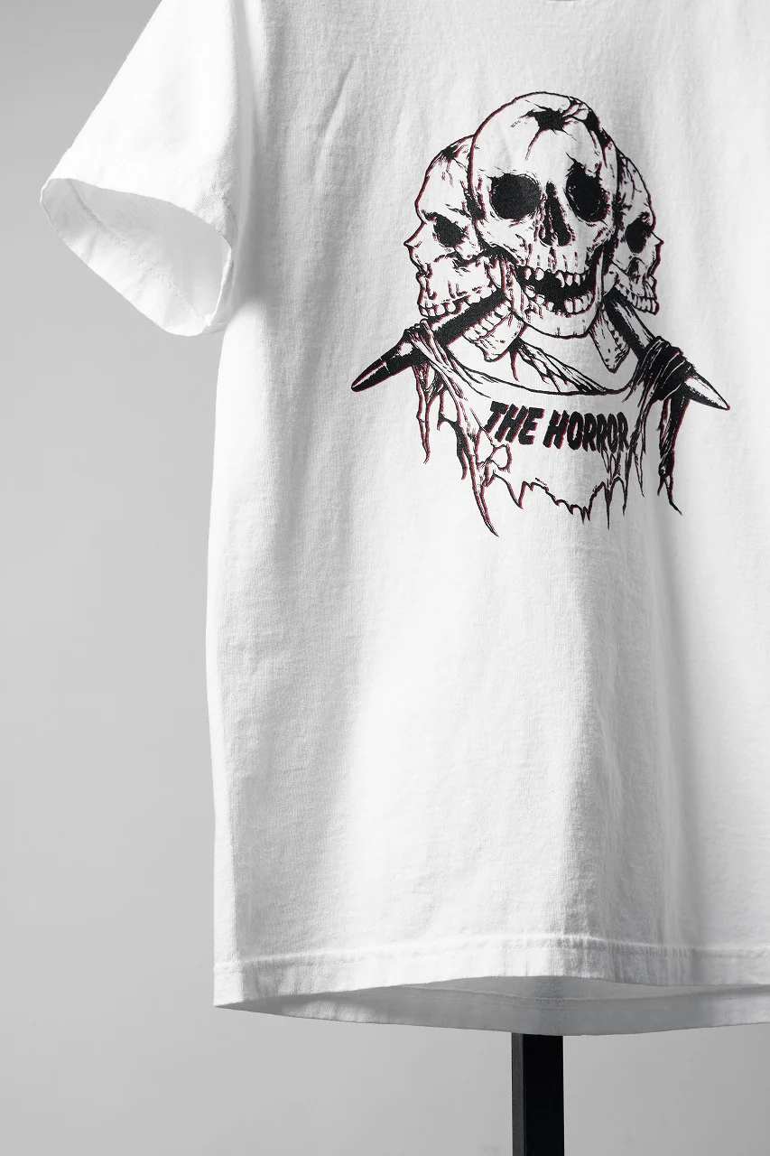 Y's for men x MASSES ROUND BODY S/S TEE / PRINT A (WHITE) - Image 7