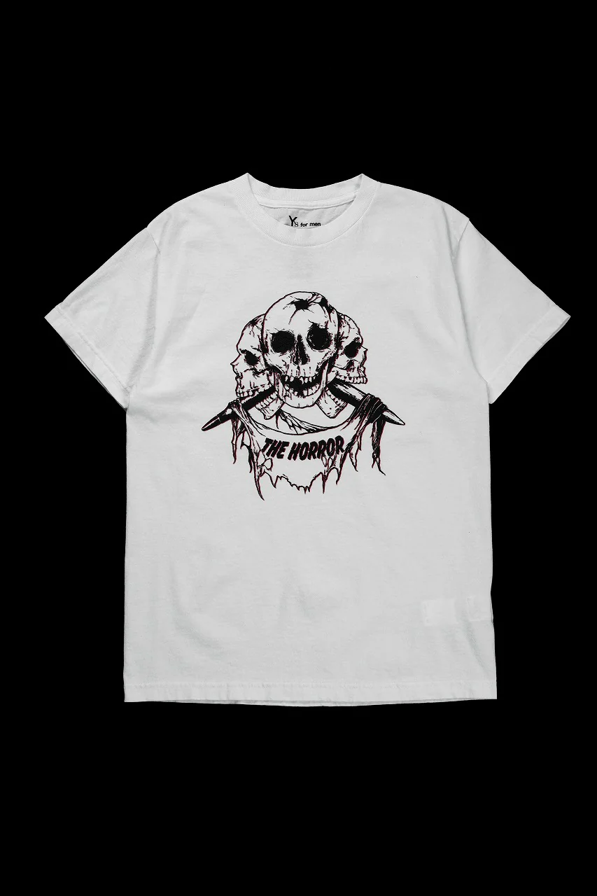 Y's for men x MASSES ROUND BODY S/S TEE / PRINT A (WHITE) - Image 8
