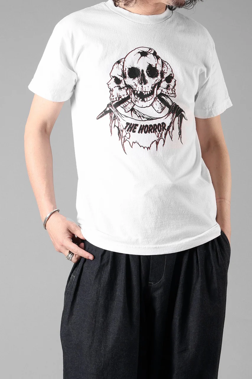 Y's for men x MASSES ROUND BODY S/S TEE / PRINT A (WHITE) - Image 9
