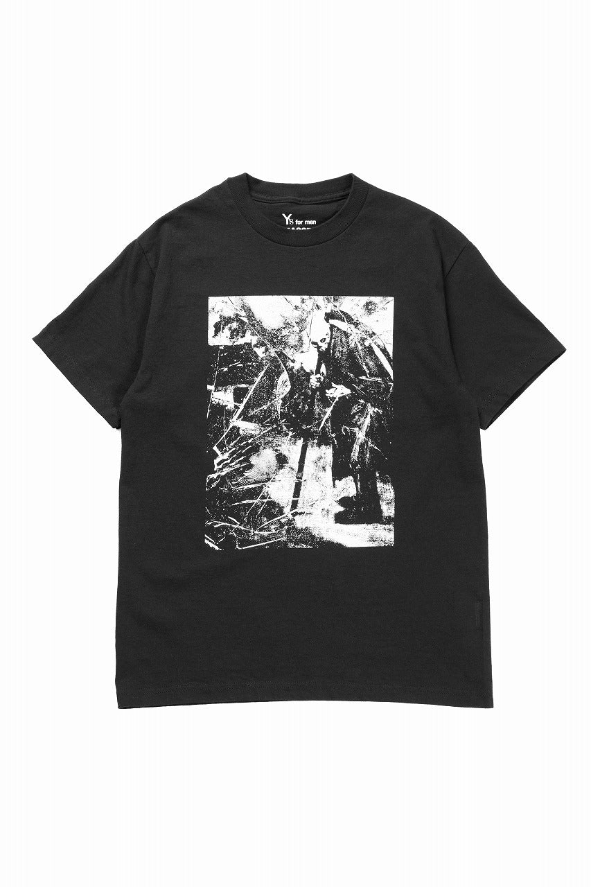 Y's for men x MASSES ROUND BODY S/S TEE / PRINT D (BLACK) - Image 10