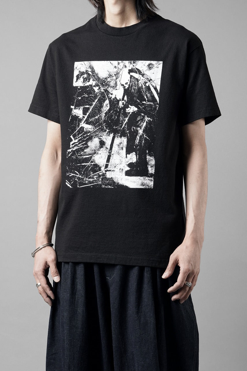 Y's for men x MASSES ROUND BODY S/S TEE / PRINT D (BLACK) - Image 14
