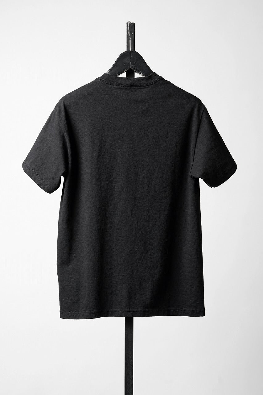 Y's for men x MASSES ROUND BODY S/S TEE / PRINT D (BLACK) - Image 4