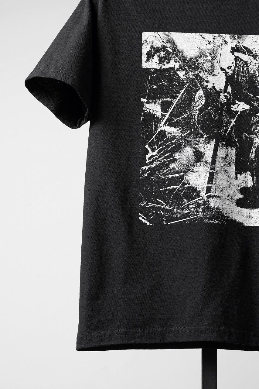 Y's for men x MASSES ROUND BODY S/S TEE / PRINT D (BLACK) - Image 9
