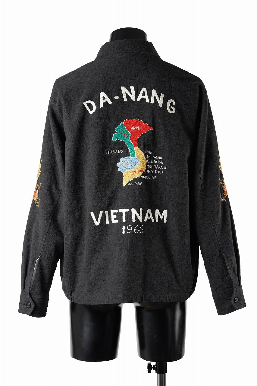 Y's for men x MASSES SOUVENIR BLOUSON / SLUB COTTON (BLACK) - Image 5