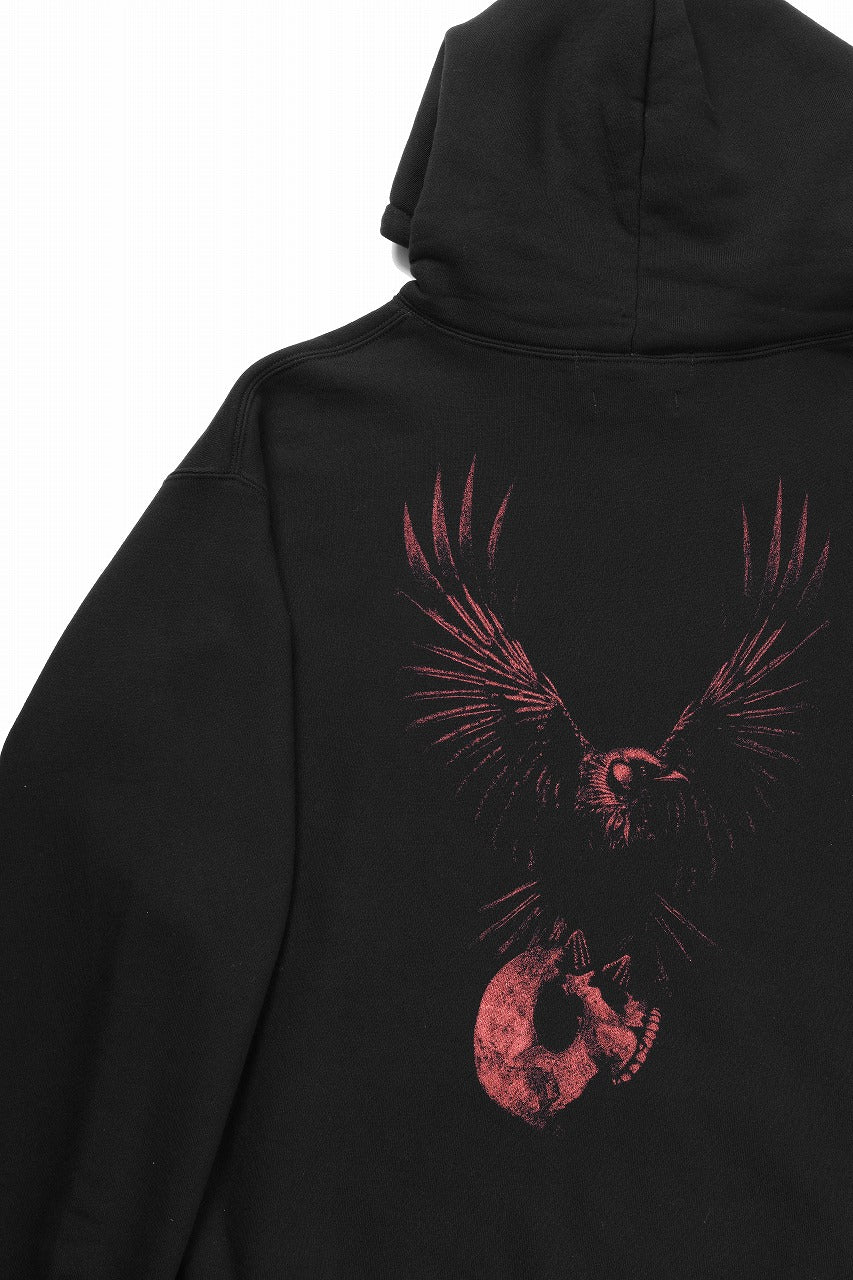 Y's for men x MASSES SWEAT HOODIE / PRINT B (BLACK) - Image 5