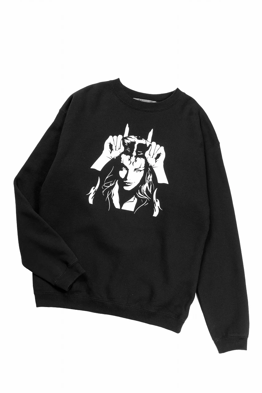 Y's for men x MASSES SWEAT SHIRT / PRINT B (BLACK) - Image 3