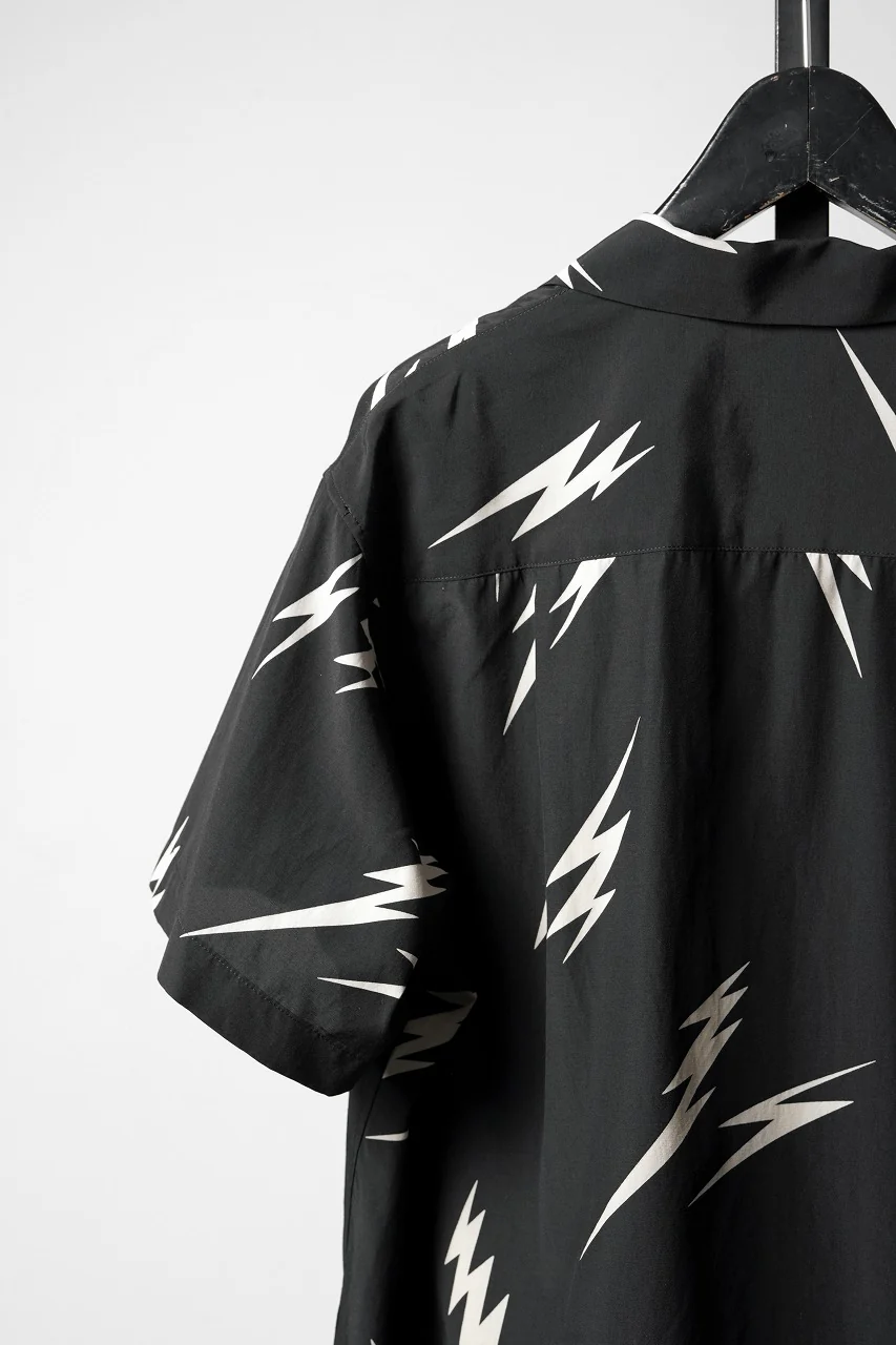 Y's for men x MASSES TE PATTERN DISCHARGE PRINT H/S SHIRT (BLACK) - Image 10