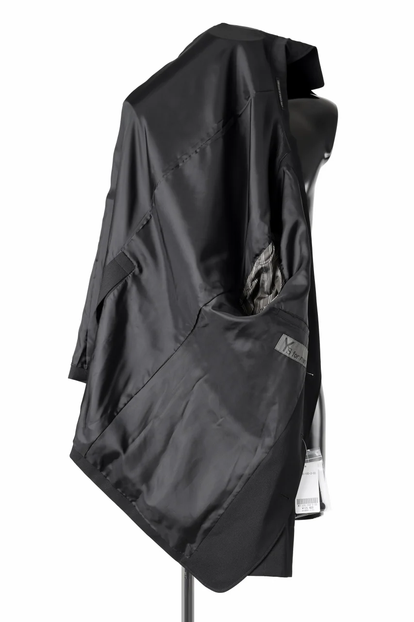 Y's for men Z ACTION PLEATS JACKET / WRINKLED GABARDINE (BLACK) - Image 7