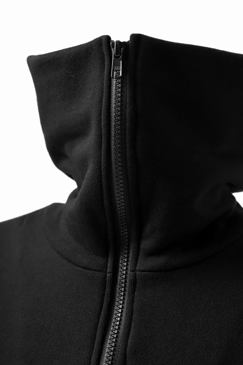 Y's HIGH-COLLAR HALF ZIP SWEAT SHIRT (BLACK) - Image 17
