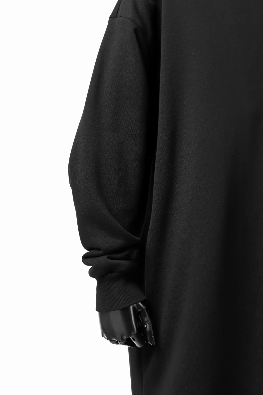 Y's HIGH-COLLAR HALF ZIP SWEAT SHIRT (BLACK) - Image 21