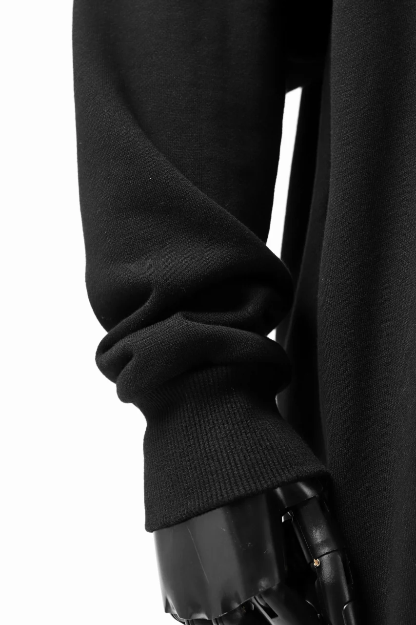 Y's HIGH-COLLAR HALF ZIP SWEAT SHIRT (BLACK) - Image 22