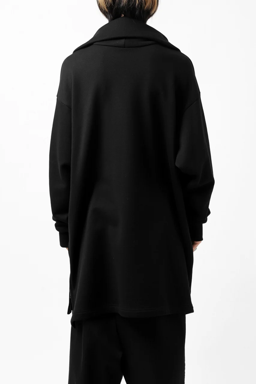 Y's HIGH-COLLAR HALF ZIP SWEAT SHIRT (BLACK) - Image 27