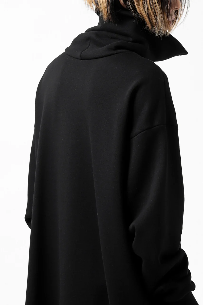 Y's HIGH-COLLAR HALF ZIP SWEAT SHIRT (BLACK) - Image 40
