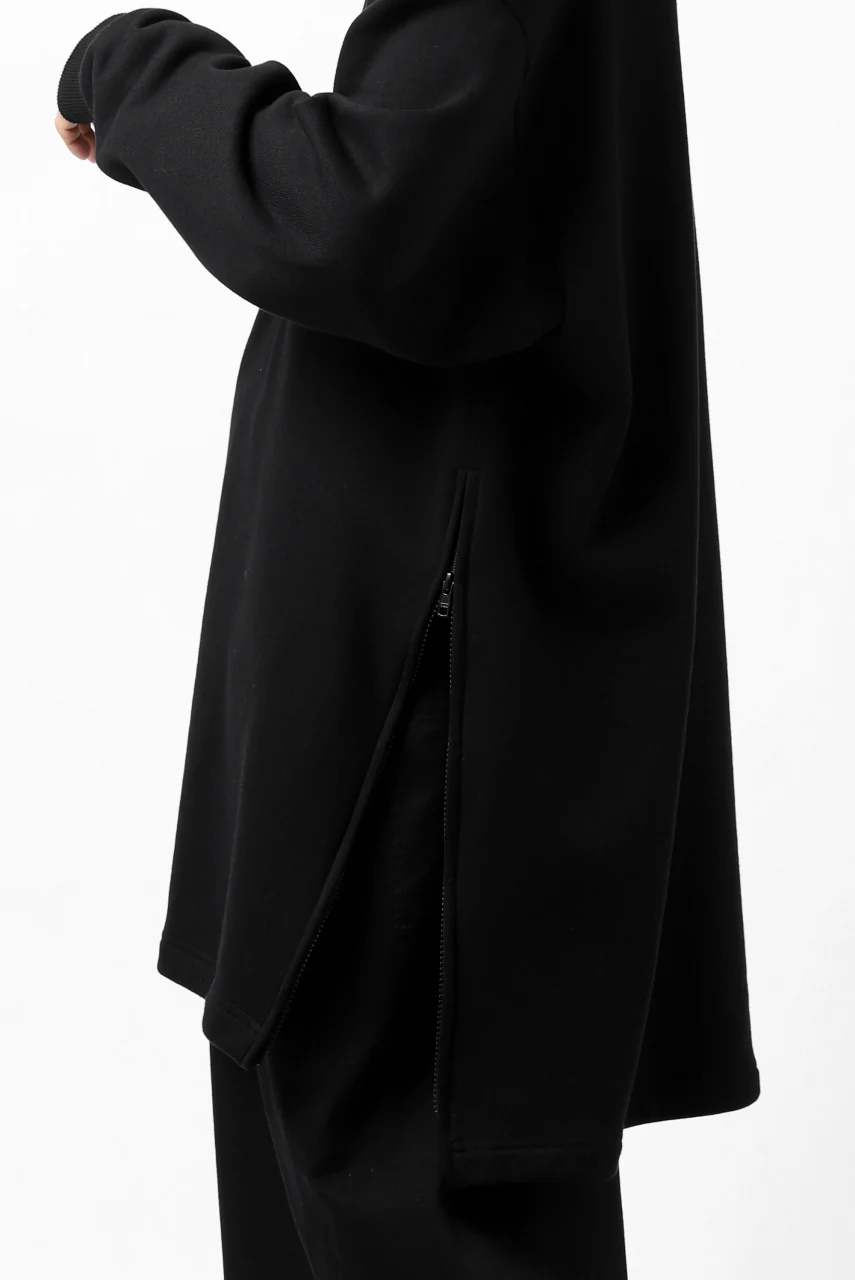 Y's HIGH-COLLAR HALF ZIP SWEAT SHIRT (BLACK) - Image 41