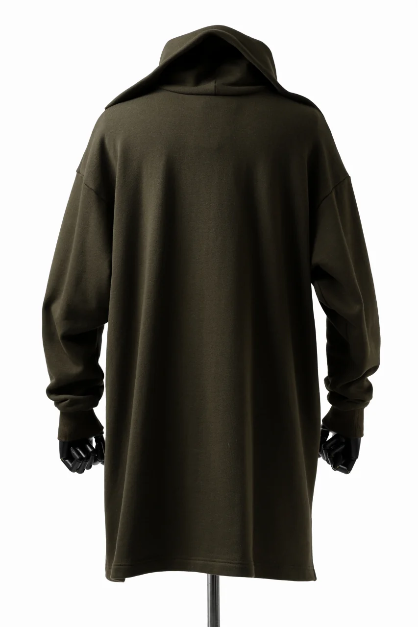 Y's HIGH-COLLAR HALF ZIP SWEAT SHIRT (KHAKI) - Image 12