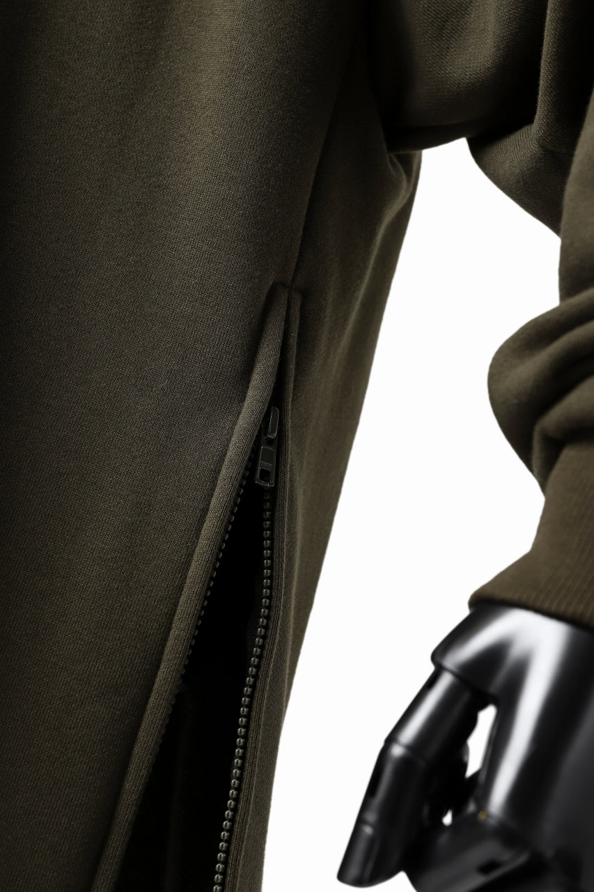 Y's HIGH-COLLAR HALF ZIP SWEAT SHIRT (KHAKI) - Image 25