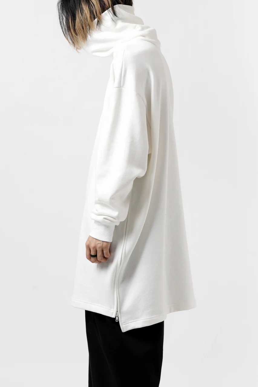 Y's HIGH-COLLAR HALF ZIP SWEAT SHIRT (WHITE) - Image 35