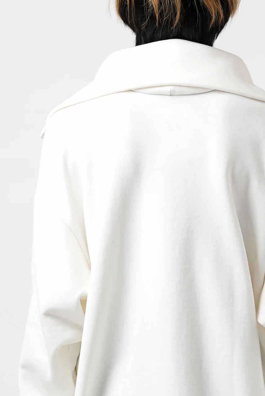 Y's HIGH-COLLAR HALF ZIP SWEAT SHIRT (WHITE) - Image 39