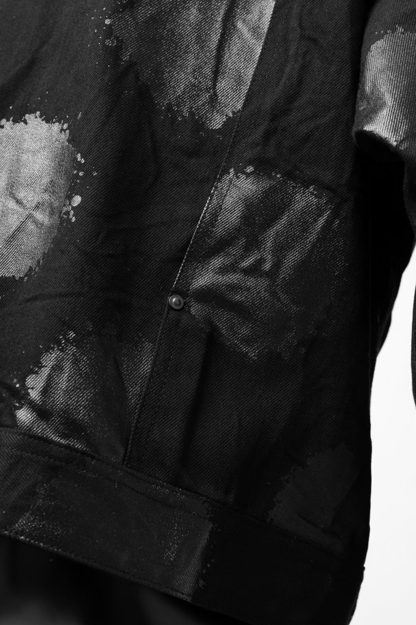 Y's.... JEAN JACKET / DOTS-PRINTED DENIM (BLACK) - Image 22
