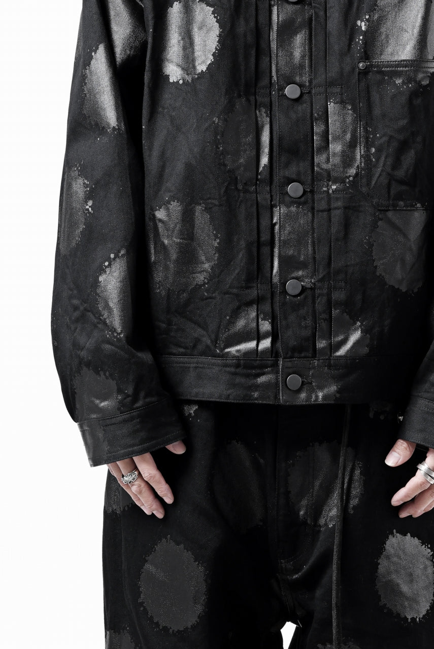 Y's.... JEAN JACKET / DOTS-PRINTED DENIM (BLACK) - Image 36