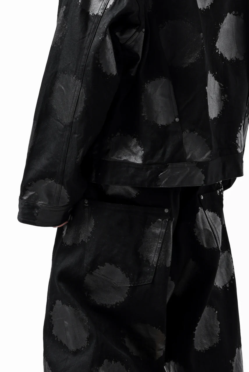Y's.... JEAN JACKET / DOTS-PRINTED DENIM (BLACK) - Image 41