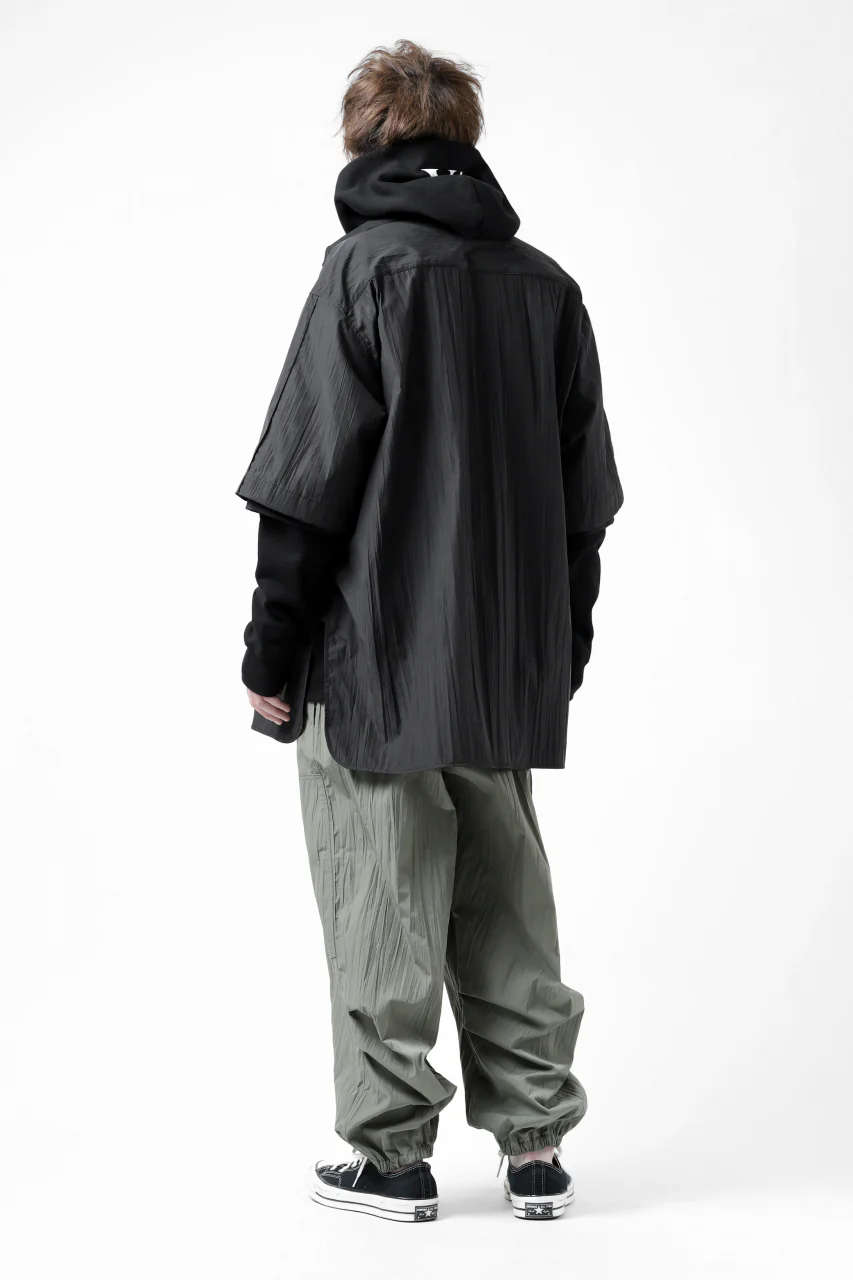 Y's LOOSEY WORK SHIRT / AIR-TUMBLED COTTON (BLACK) - Image 28