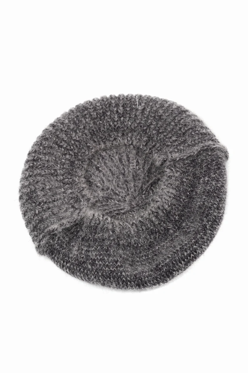 Y's MAHAIR WOOL COMBINATION BERET (BEIGE) - Image 4