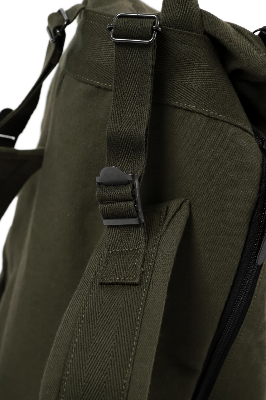 Y's MILITARY RUCK SACK / SURGE WOOL & COTTON (KHAKI) - Image 15