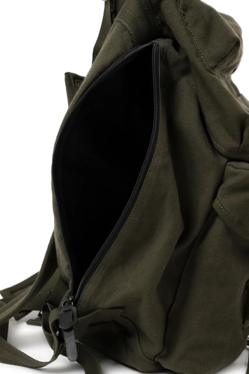 Y's MILITARY RUCK SACK / SURGE WOOL & COTTON (KHAKI) - Image 17