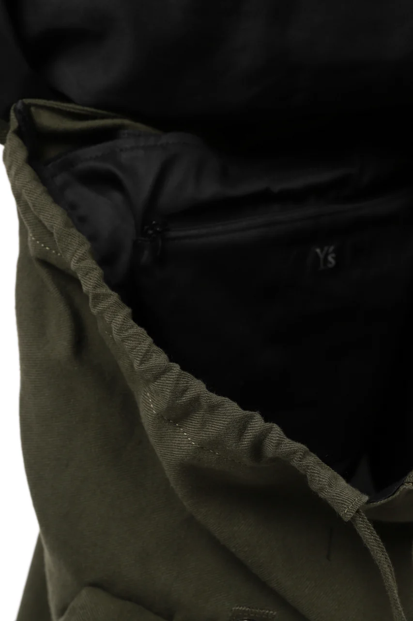 Y's MILITARY RUCK SACK / SURGE WOOL & COTTON (KHAKI) - Image 19