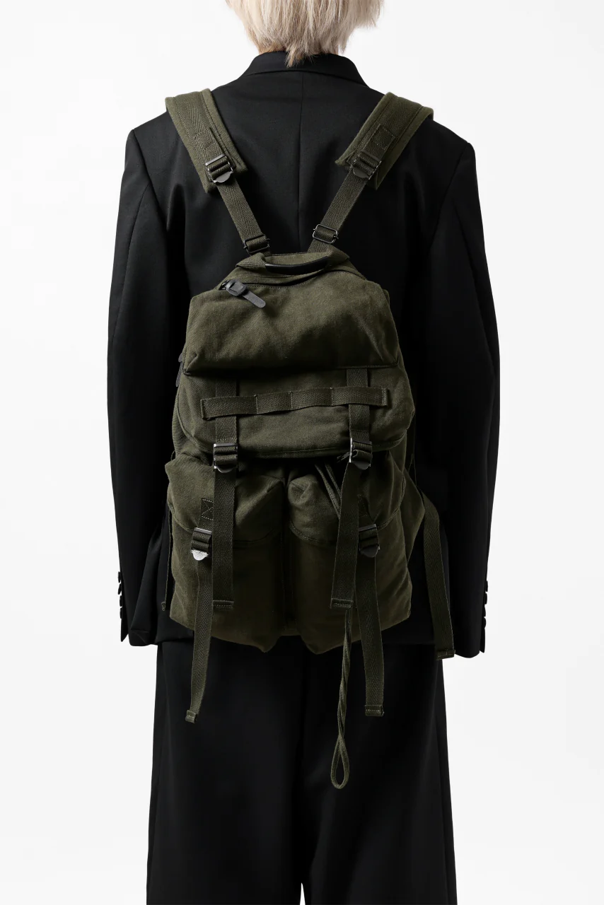 Y's MILITARY RUCK SACK / SURGE WOOL & COTTON (KHAKI) - Image 20