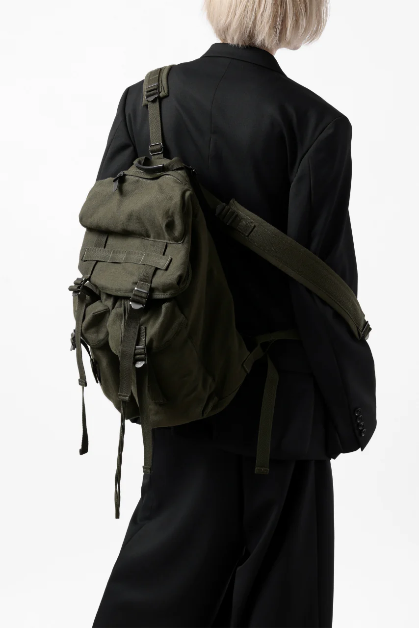 Y's MILITARY RUCK SACK / SURGE WOOL & COTTON (KHAKI) - Image 22
