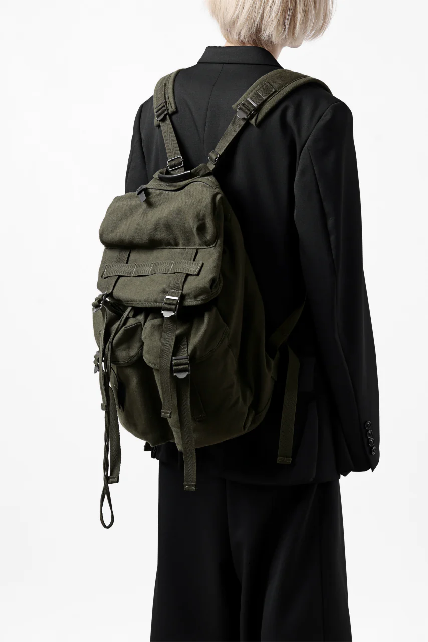 Y's MILITARY RUCK SACK / SURGE WOOL & COTTON (KHAKI) - Image 23
