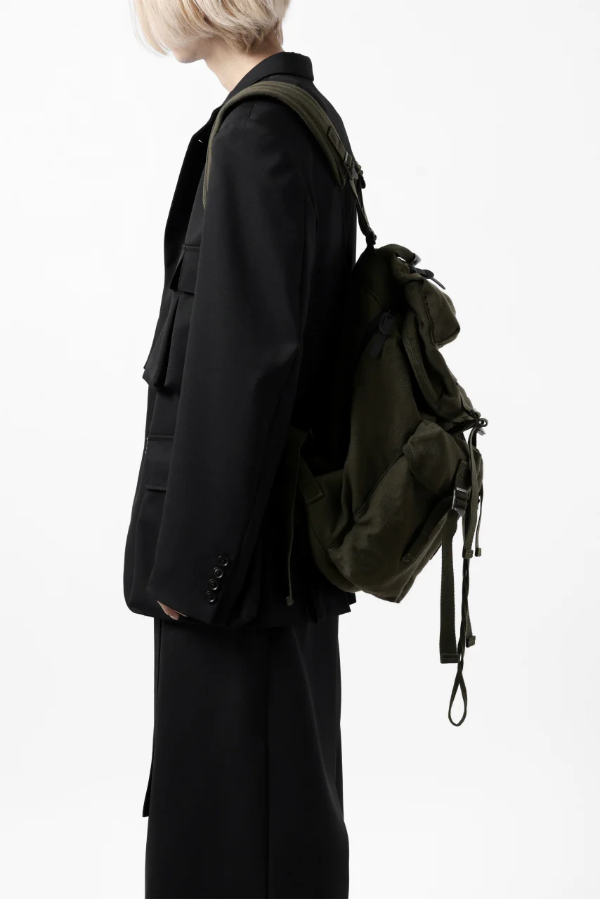 Y's MILITARY RUCK SACK / SURGE WOOL & COTTON (KHAKI) - Image 27