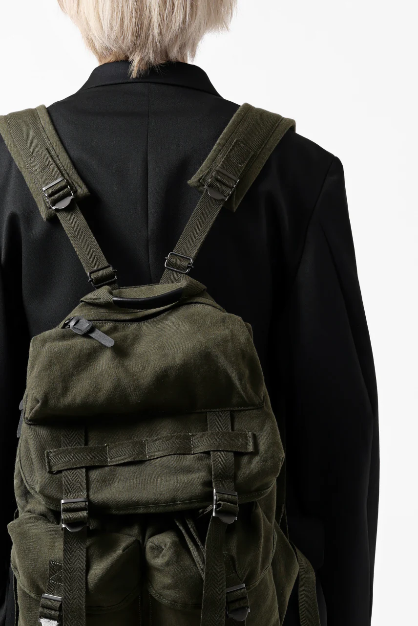 Y's MILITARY RUCK SACK / SURGE WOOL & COTTON (KHAKI) - Image 28