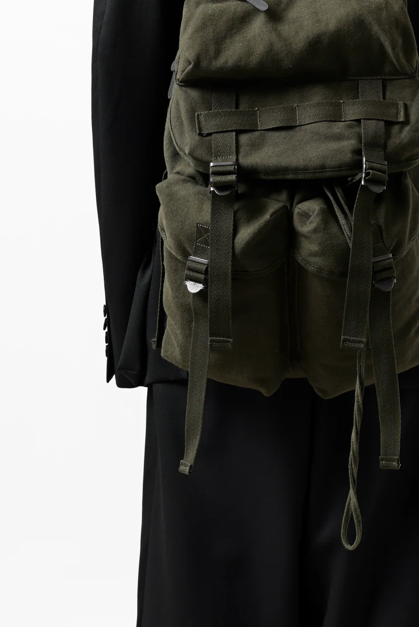 Y's MILITARY RUCK SACK / SURGE WOOL & COTTON (KHAKI) - Image 29