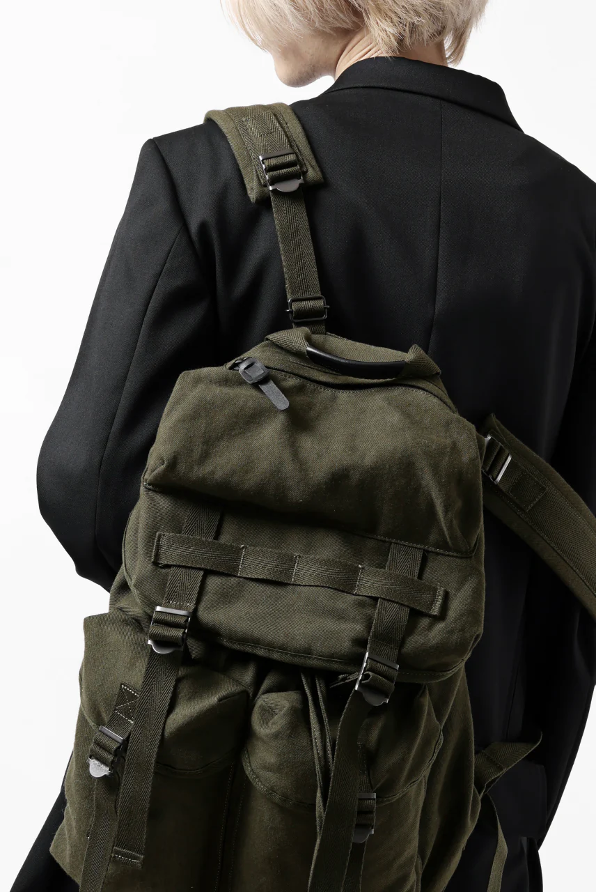 Y's MILITARY RUCK SACK / SURGE WOOL & COTTON (KHAKI) - Image 30