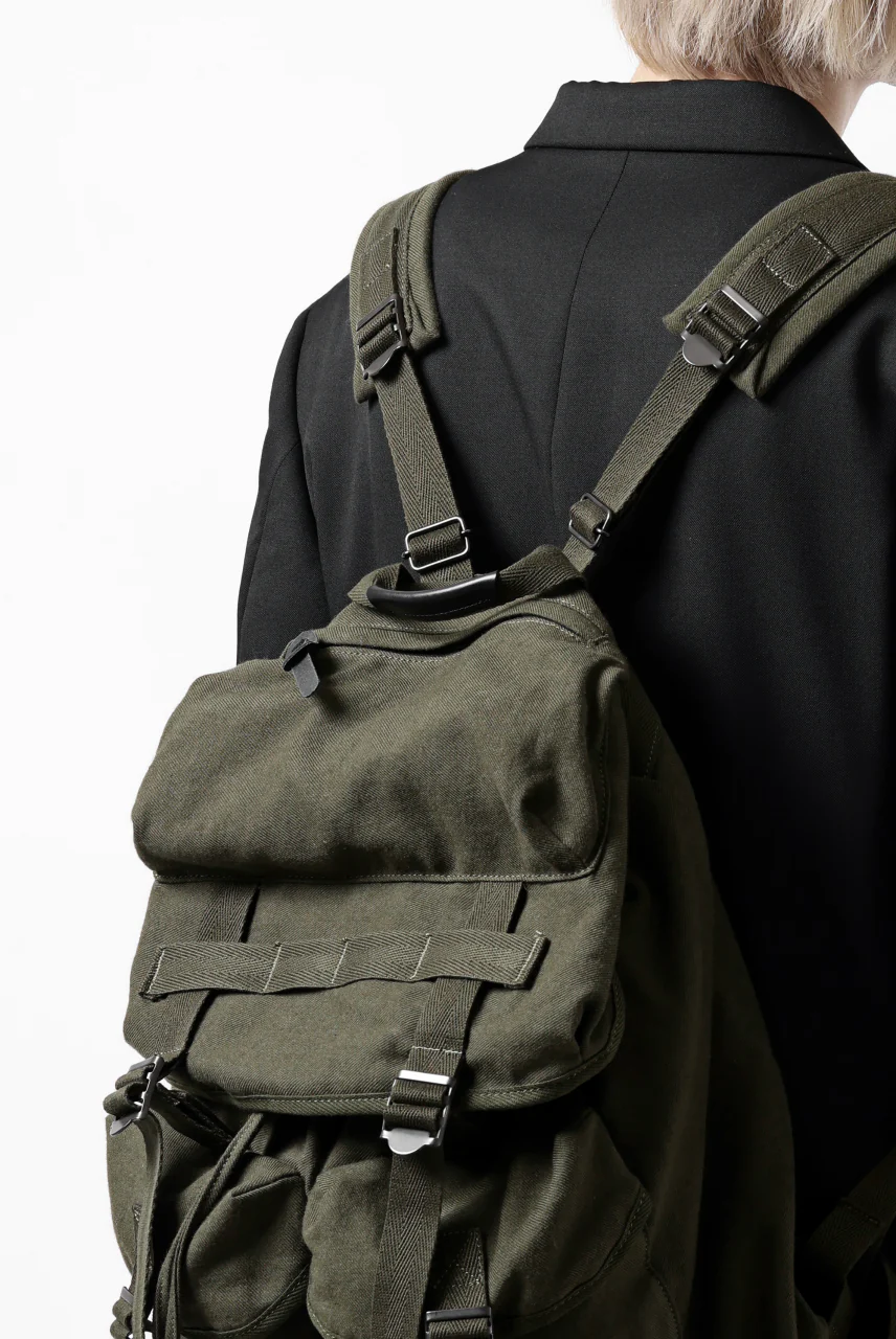 Y's MILITARY RUCK SACK / SURGE WOOL & COTTON (KHAKI) - Image 31
