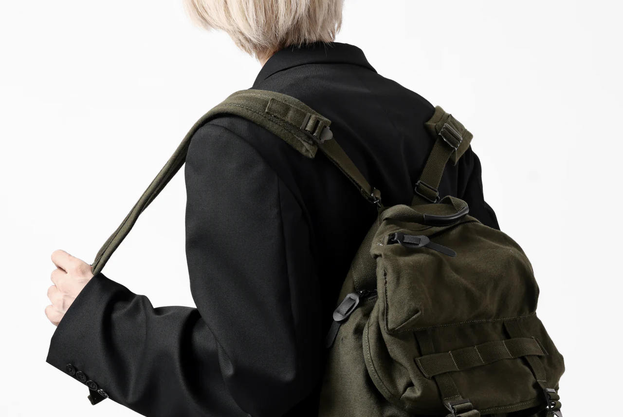 Y's MILITARY RUCK SACK / SURGE WOOL & COTTON (KHAKI) - Image 36
