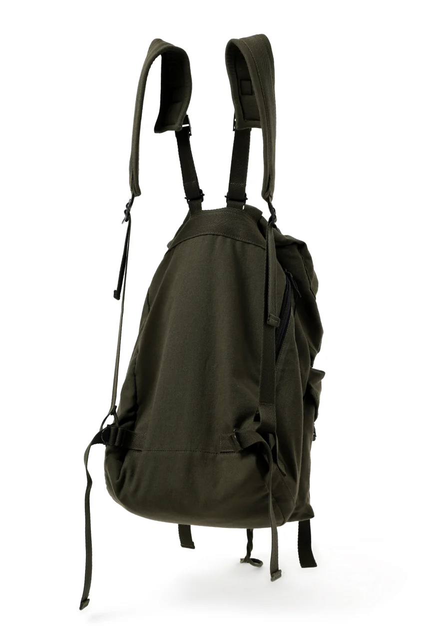 Y's MILITARY RUCK SACK / SURGE WOOL & COTTON (KHAKI) - Image 5