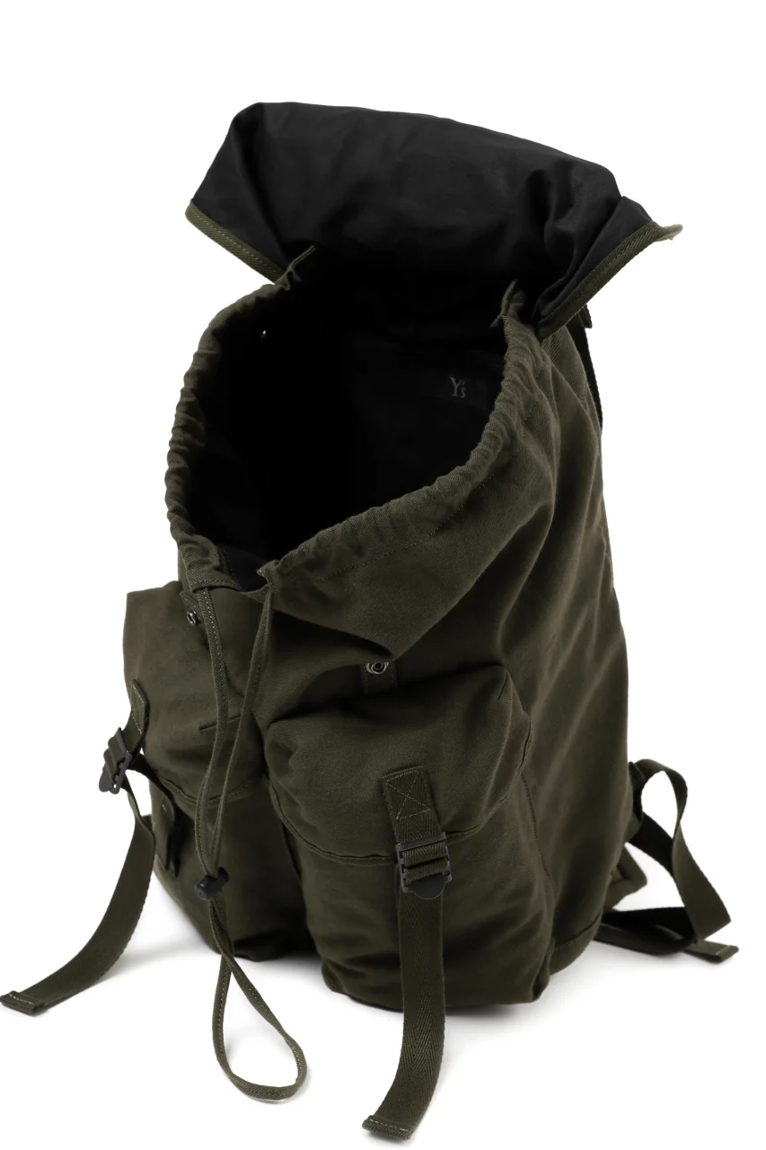 Y's MILITARY RUCK SACK / SURGE WOOL & COTTON (KHAKI) - Image 8